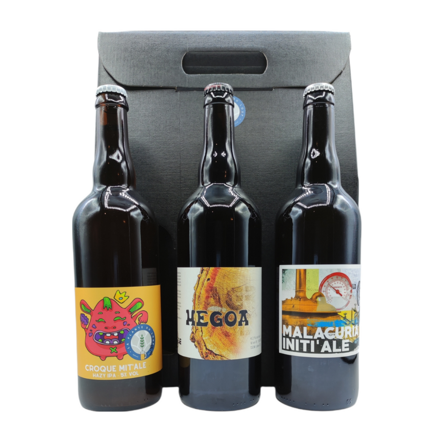 Happy Beer Day - coffret cadeau - pour 6 bières - noir - cadeau
