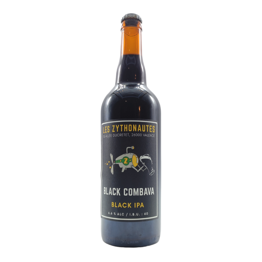 Black Combava | Les Zythonautes | 6.6° | Black IPA / Cascadian Dark Ale