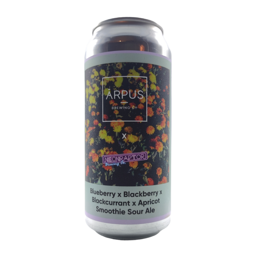 Blueberry x Blackberry x Blackcurrant x Apricot Smoothie Sour Ale | Arpus Brewing Co & Neon Raptor | 5° | Bière Sure / Sour Ale